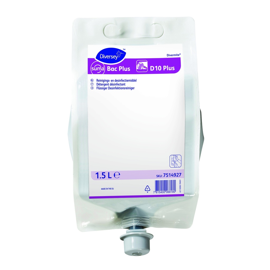 Suma Bac Conc.D10 plus en 3x2L - Agréé 307B-Biocide