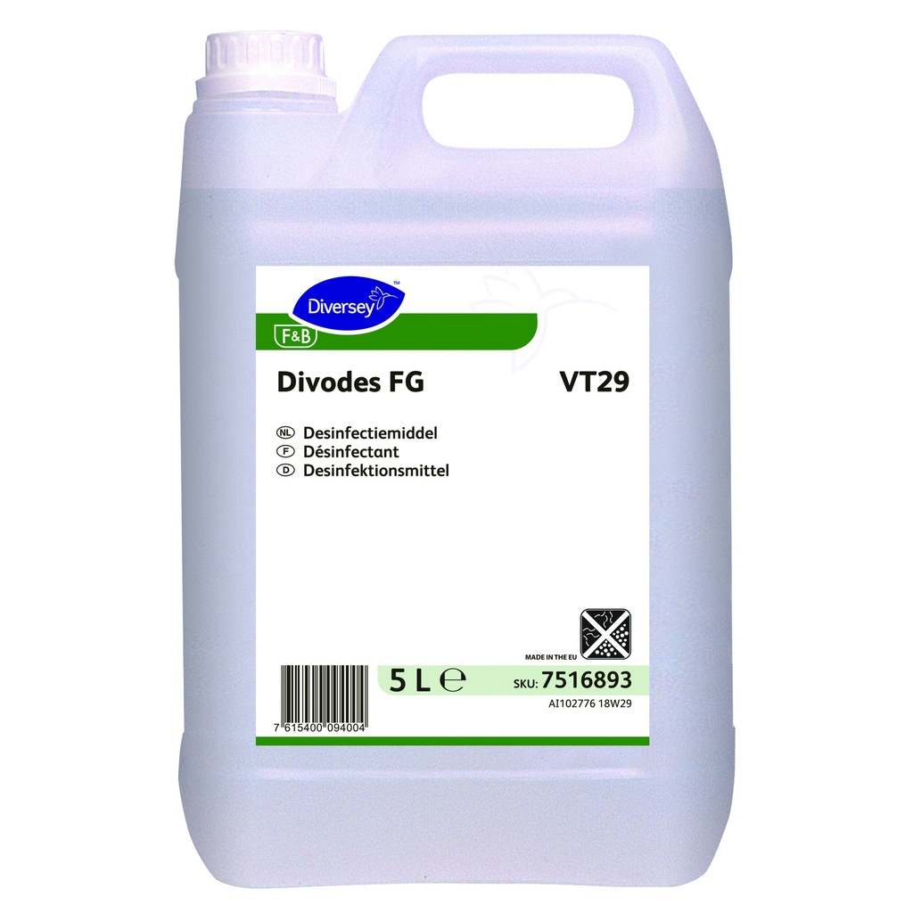 Divodes FGVT29 en 5L-agréé 109B-Biocide