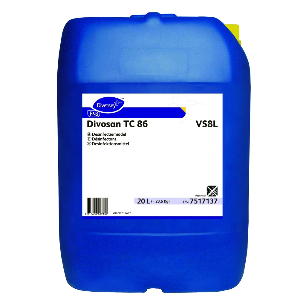 Divosan TC 86 -20L- Désinfectant agréation 1009B -Biocide