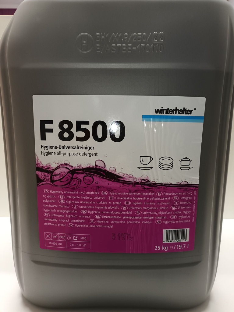 F8500 en 19,7L - 25Kg -Lavage universel Winterhalter