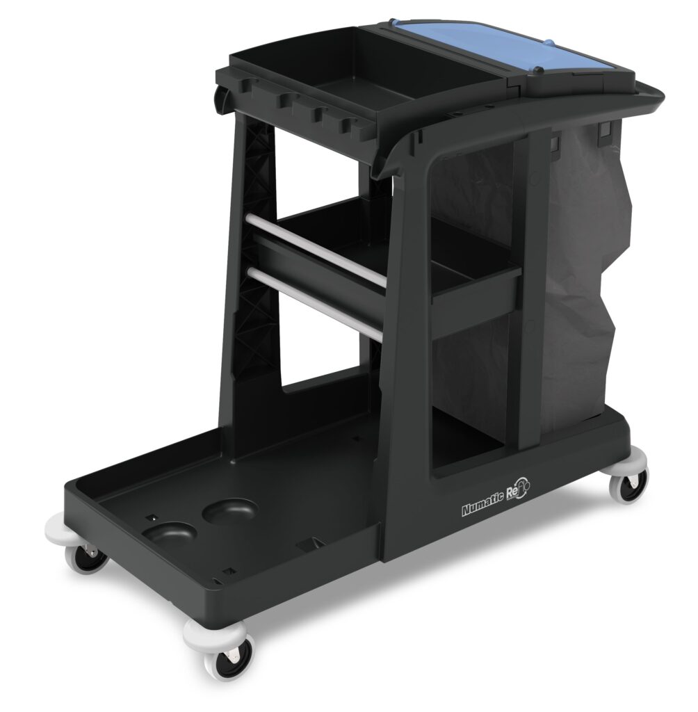 Chariot ReFlo ECO-Matic EM3 Noir avec 2x seaux 10L