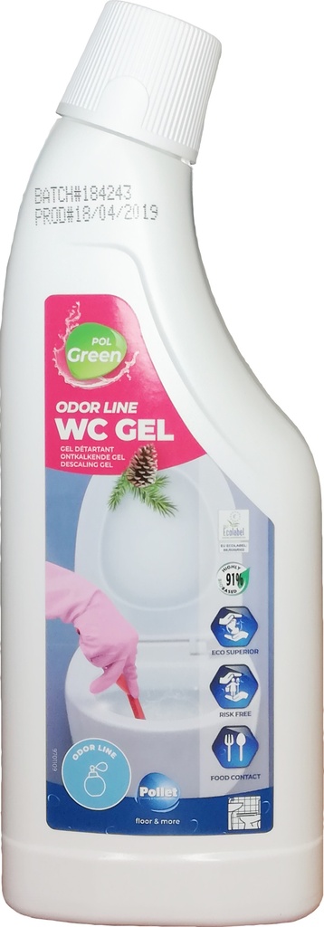 POLGREEN Odorline Wc gel en 750ml