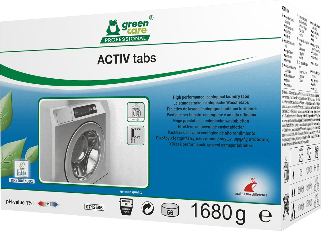 ACTIV Tabs x56pces-tablette Lavage linge écologique