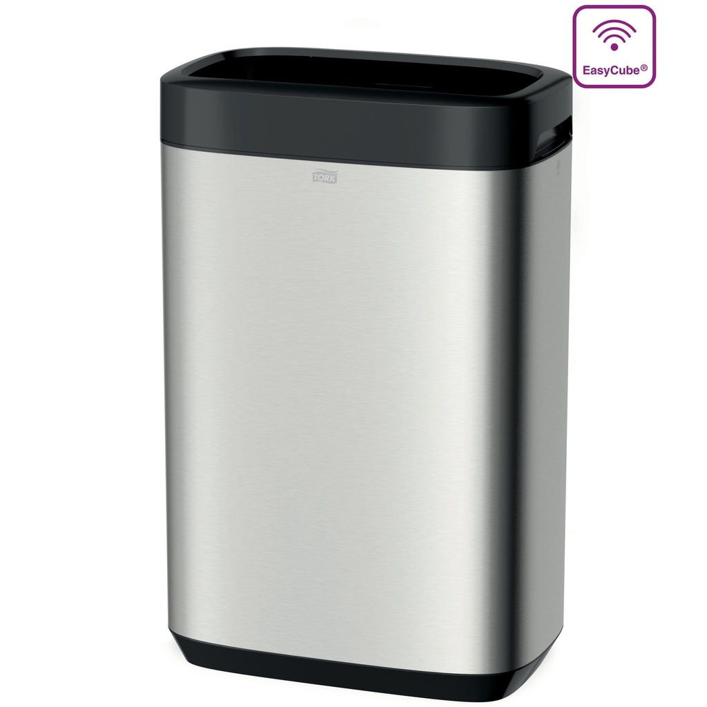 Poubelle Tork 50L Bin Acier inoxydable/Noir B1