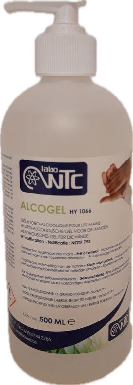 Alcogel en 500ml avec Pompe