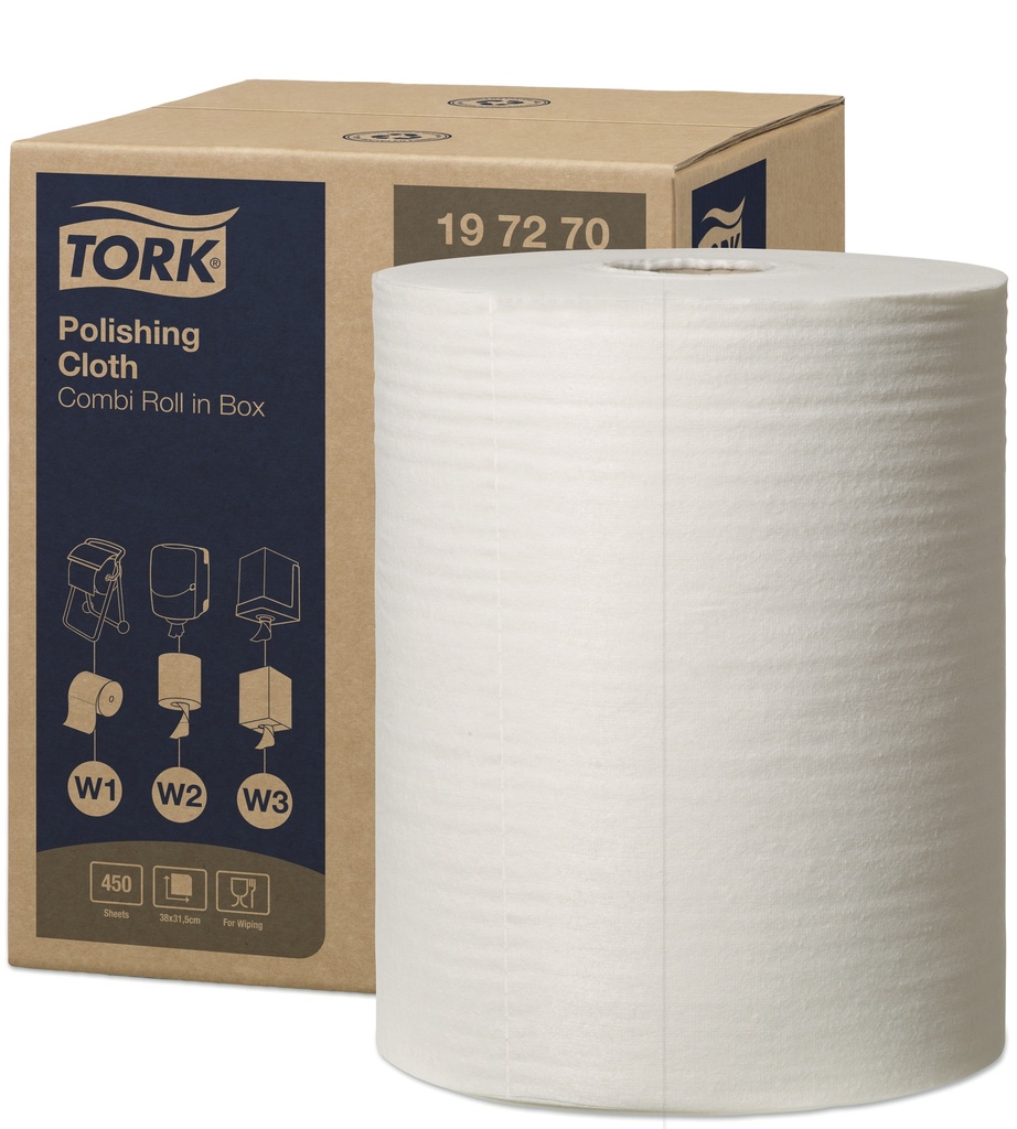 Tork 909 cloth Polis171M/32cm 1 pli  450 coupons x 1Rl W1/W2