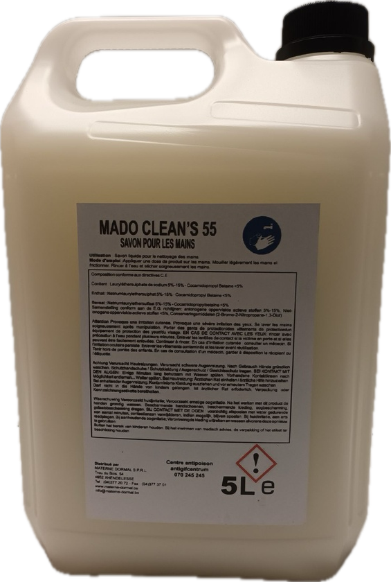 Mado 55 en 5L - Savon mains doux