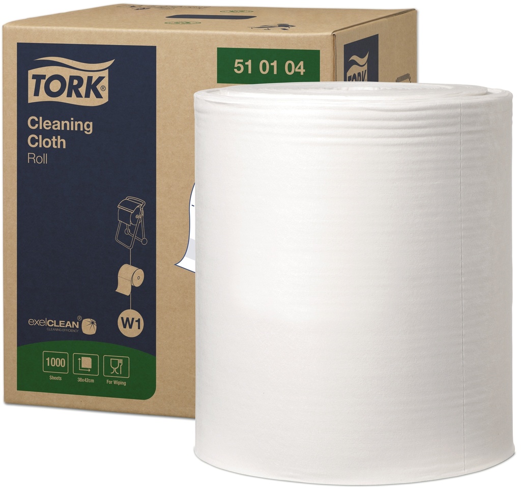 Tork premium cloth 510(E Tork)380m x 1 rlx  1000coupons W1