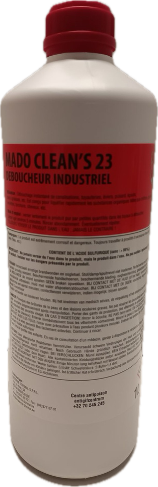 Mado 23 en 1L - Déboucheur Industriel puissant -