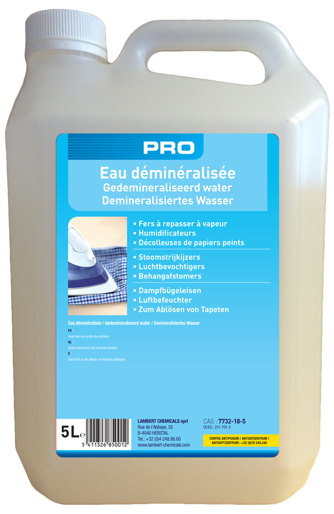 Eau Distilllée démineralisée en 5L