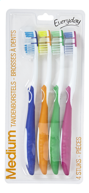 Brosses à dents M x 4 pièces