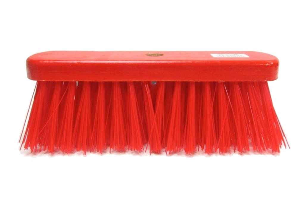 Brosse de Rue PVC 30cm en bois vernis rouge - @23.5