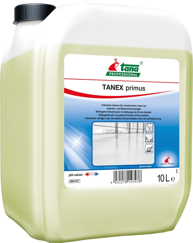 TANEX primus en 10L - Nettoyant intensif de fin de Chantier