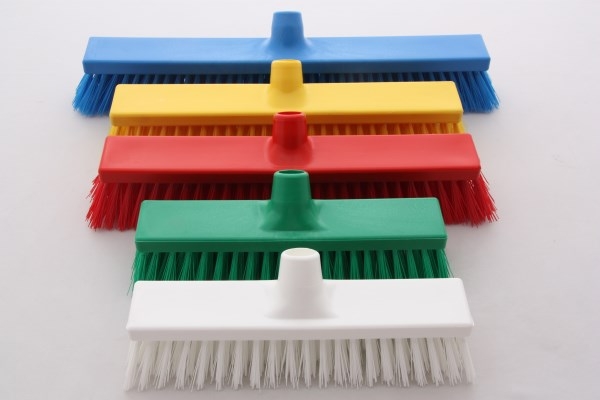 Balai poussoir Dur 50 cm -brosse Rue -Bleu