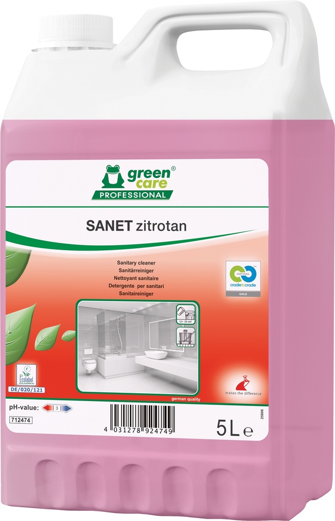 SANET zitrotan 5 L détartant sanitaire écologique