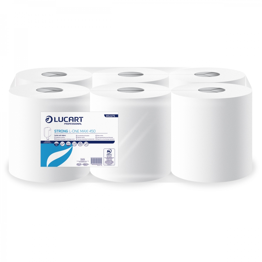 Lucart Reflex L-One Maxi 450 blanc 158M 2 plis x6rlx