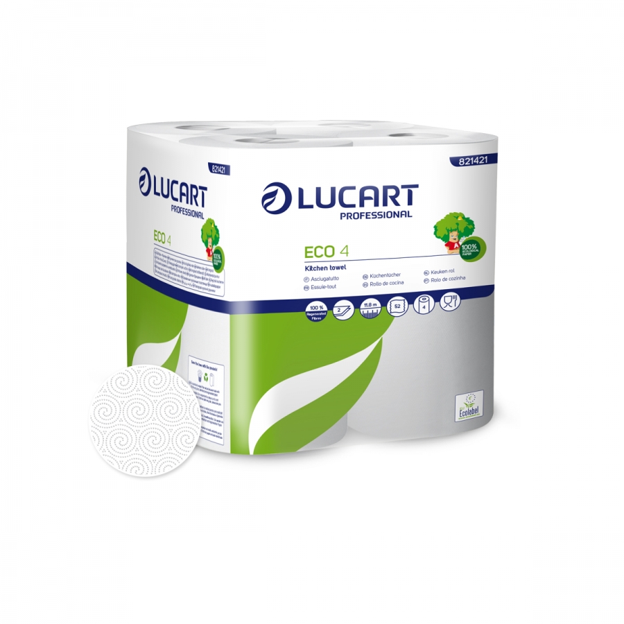 Rouleau Ménage Blanc  2 plis x 48 rlx -Eco Lucart