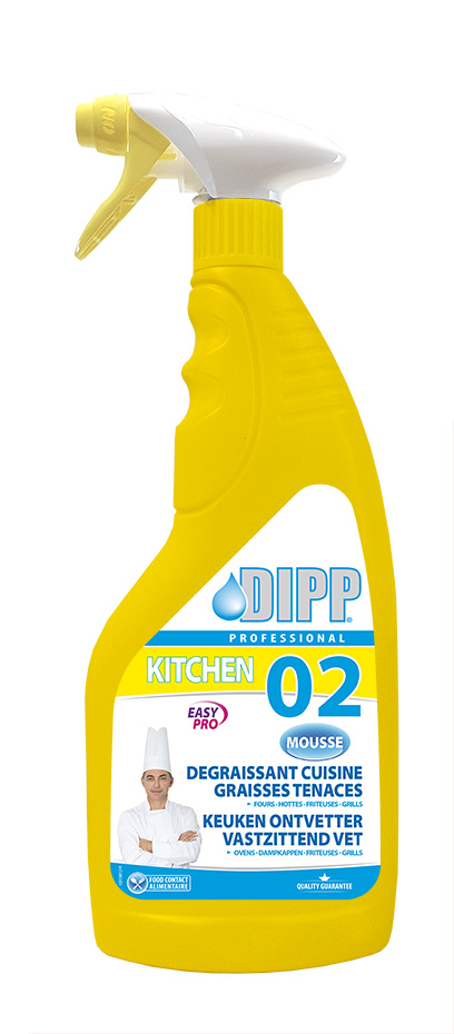 Dipp 02 en 750ml - mousse dégraissant cuisine