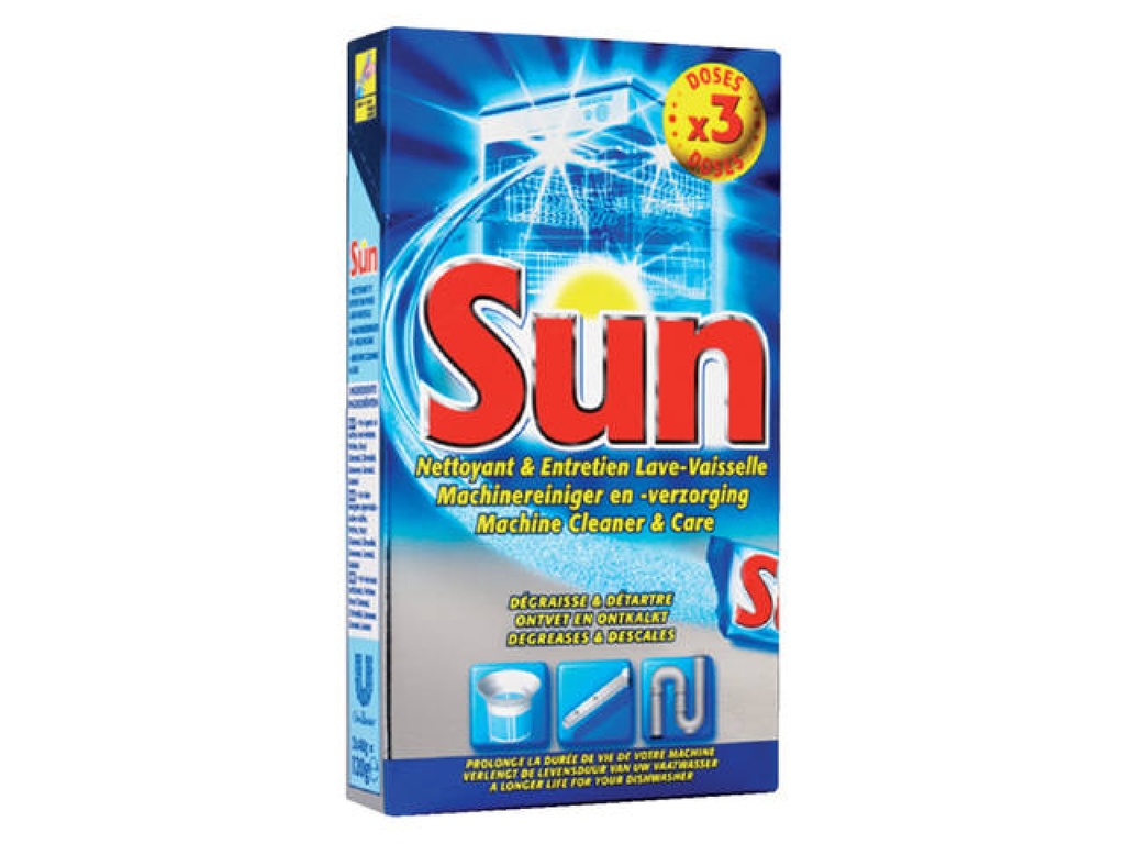 Sun Cleaner nettoyant lave-vaisselle - Cart. 12x3x40gr