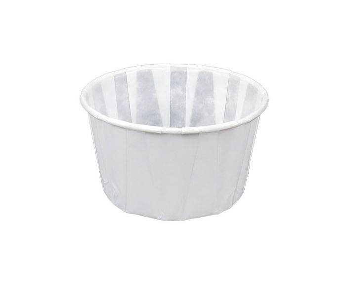 Container papier blanc rond 65x37mm 96ml - 20x250 pièces