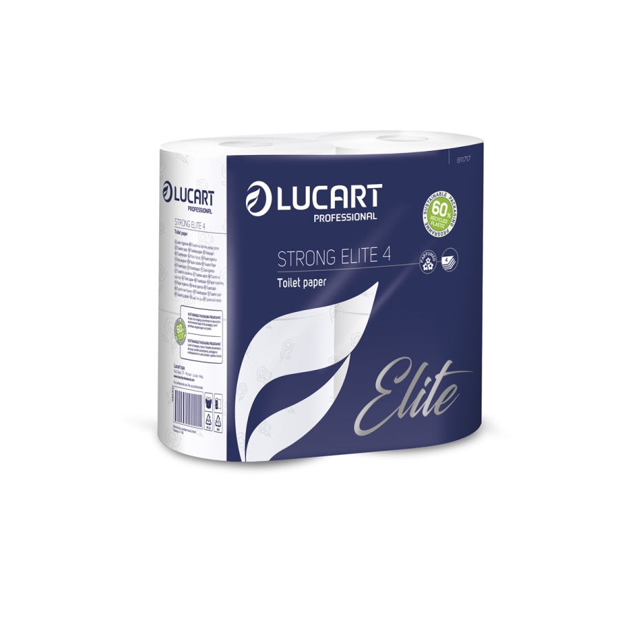 Papier toilette Lucart TP LUP STRONG ELITE 4 PLIS 4X14 PEFC