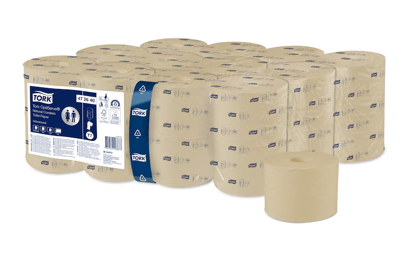 Tork OptiServe® Papier toilette sans mandrin x24Rlx  2 plis - Naturel - Advanced T7