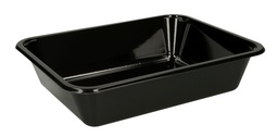 [25591] [SP02022 - NEO CPET1] Barquette 1Compartiment Noir Cpet 227x178x43 -x416pces