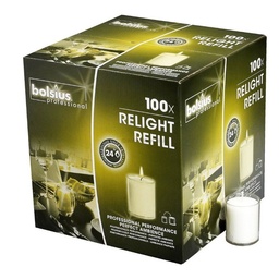 [2652] [BGB10001] Bougie Bolsius relight refil support transp.24H x100pces