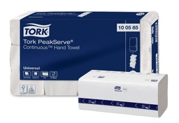 [4509] [10 05 85] Essuie-mains continus Tork PeakServe 1 pli blanc H5 Universel - Cart. de 4920 pièces (12x410pcs)