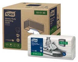 [50122] [53 01 77 - NVX53 01 80] Tork Heavy-Duty Cloth Folded Blanc 60pces x5