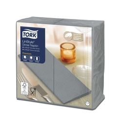 [506673] [47 81 68] Serviette de Table Tork LinStyle 39x39cm pliage 1/8-Gris x 600pcs