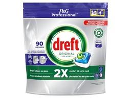 [524039] [881248] Dreft  tablette All In one Regular original 3x90CT Liquide bleu - Prix Carton