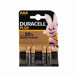 [5843] [20001] Pile Duracell Plus LR03 - Paquet de 4 pièces