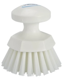 Brosse à main ronde dur fibres polyester