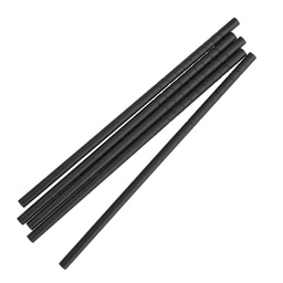 [2605] [DIDG523-2] Paille pliable carton noir 220mm Diam.6mm - x200 pièces