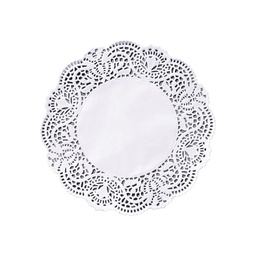 [5522] [DL111001] Dentelle ronde blanche 10cm - x250 pièces