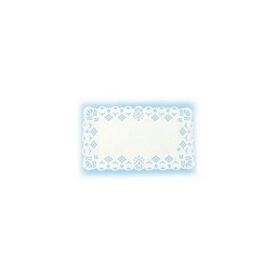 [DL134030] [DL134030] Dentelle rectangulaire blanche 30 x 40 cm / 250 pces