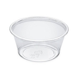 [POT60C] [63010177] Pot rond 60ml Rpet - transparent - 62x30mm - Cart. de 25x100 pièces