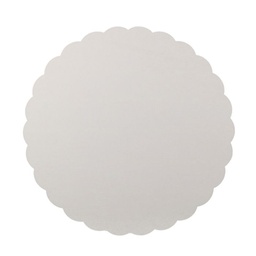 [682802] [46010195] Sous-tarte carton semelles blancs ronds 25cm - x 250 pièces