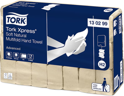 [130299] [130299] Tork Xpress® Essuie-mains Multifold Doux Naturel H2 Advanced - Cart. 3780 pièces